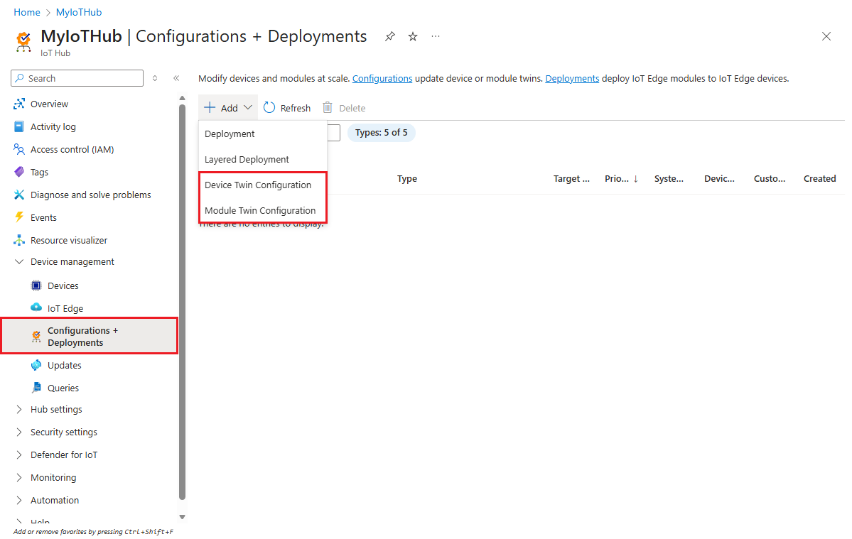 Azure IoT Hub 自动配置与部署管理(官方截图)