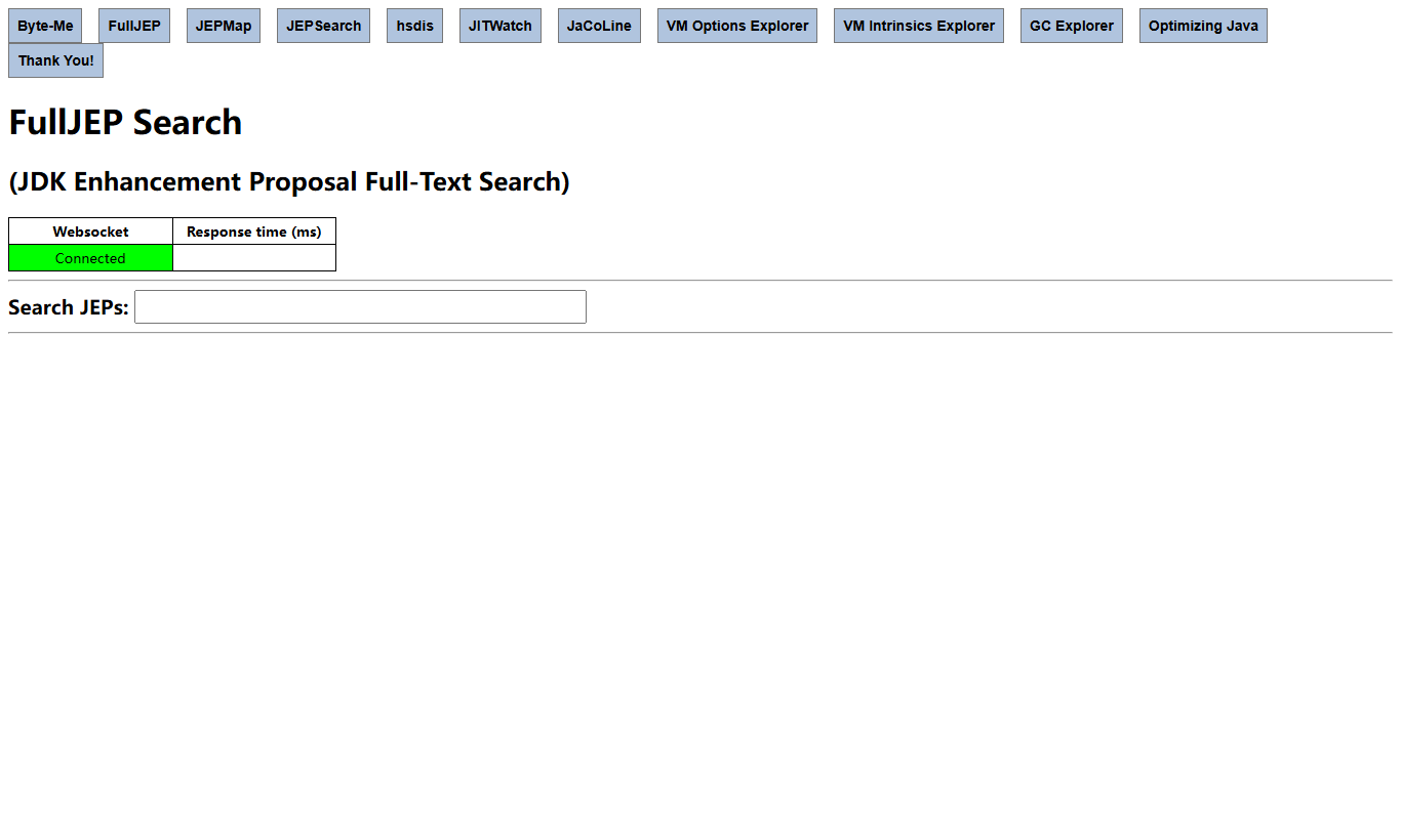 FullJEP:WebSocket 全文本搜索界面